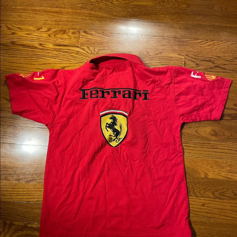 Boys medium Ferrari polo MESSAGE ME FOR MATCHING SHOES